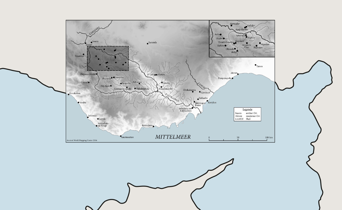 The topography of Isauria with emphasis on the northern Kalykadnos valley | © Philipp Pilhofer